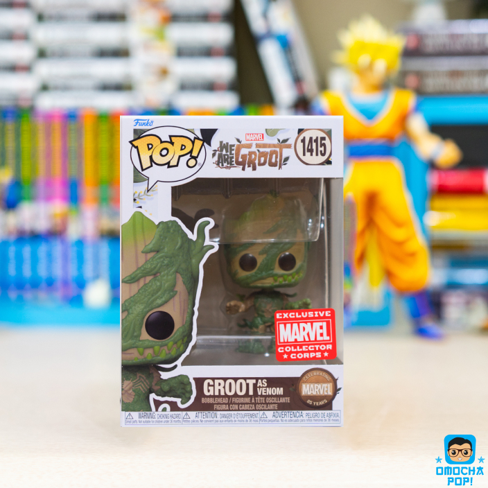 Funko Pop Marvel ดั้งเดิม: We Are Groot - Groot as Venom Stamp Marvel นักสะสม corps พิเศษ 1415