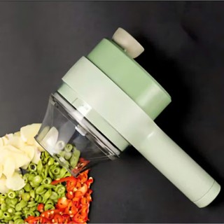 Máy Xay Cắt Lát Tỏi Ớt Rau Củ Thực Phẩm Đa Năng Mini Cầm Tay Thái Lát Cao Cấp, Máy Thái Hành Tỏi