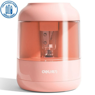 Máy gọt bút chì điện văn phòng phẩm Deli Máy gọt bút chì tự động cho học sinh trẻ em Máy gọt bút chì