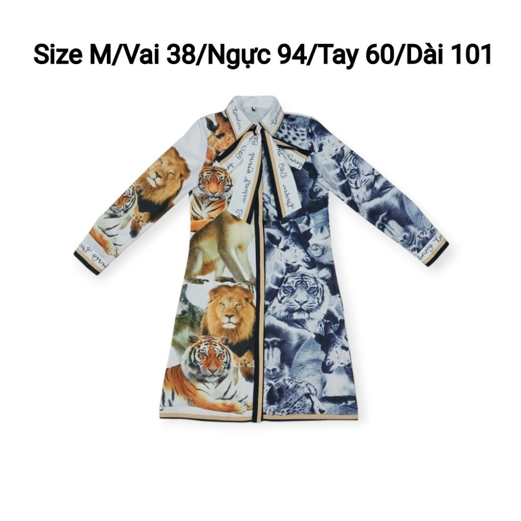 HDM2HAND: ANIMAL PATTERN STRAIGHT DRESS TIE CAN BE USED A BOW OR BELT