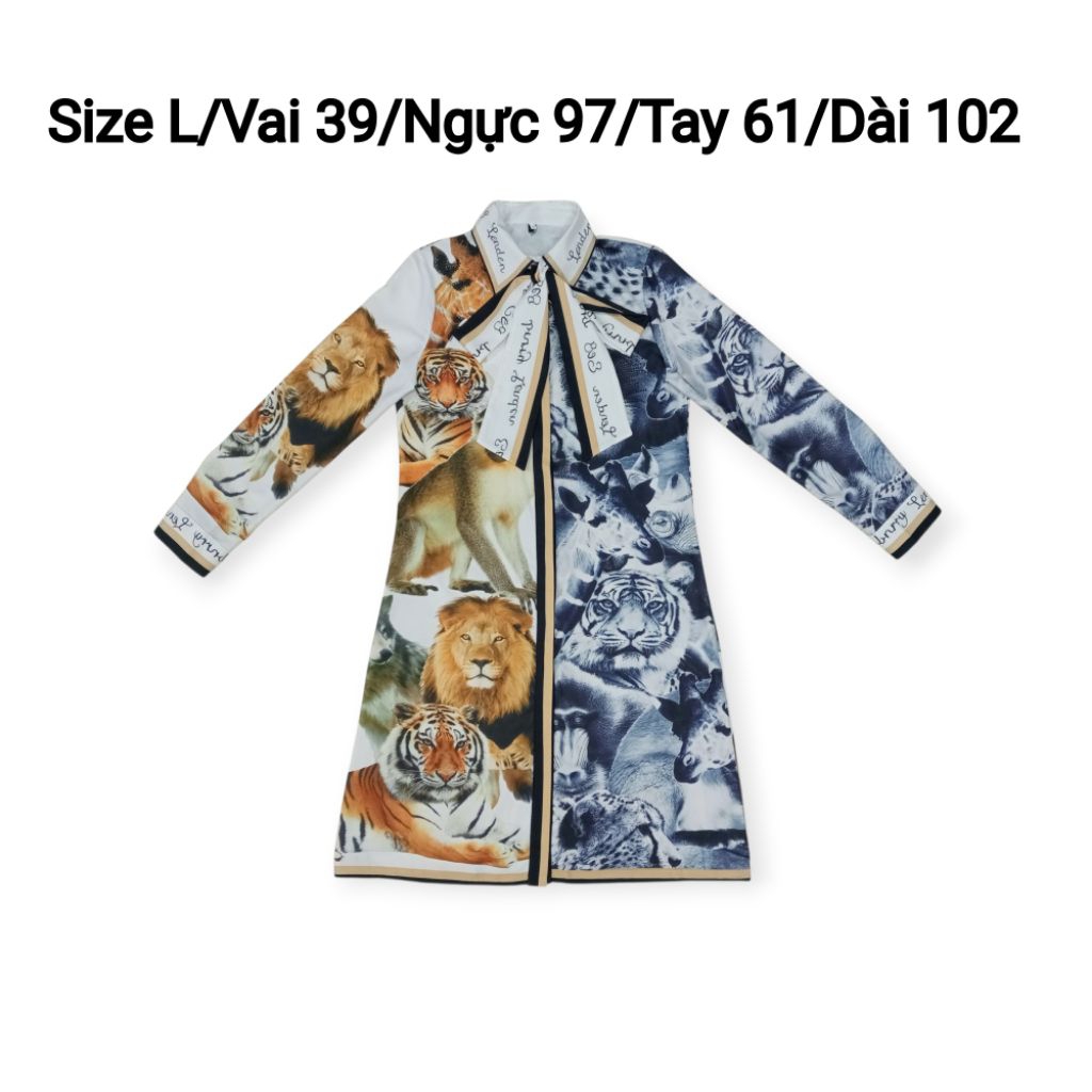 HDM2HAND: ANIMAL PATTERN STRAIGHT DRESS TIE CAN BE USED A BOW OR BELT