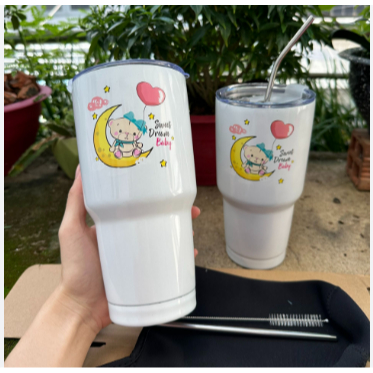 แก้วเก็บอุณหภูมิ Yeti Thailand 900ml รูปทรงตลก (INCLUDED BAG, หลอดสแตนเลส 1 ใบ)