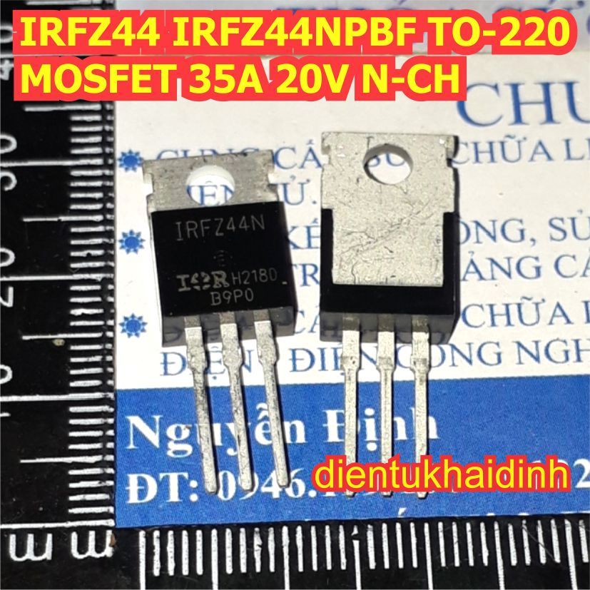 5 ชิ้น IRFZ44N IRFZ44 Z44 IRFZ44NPBF TO-220 MOSFET 35A 55V N-CH N-channel kde1454