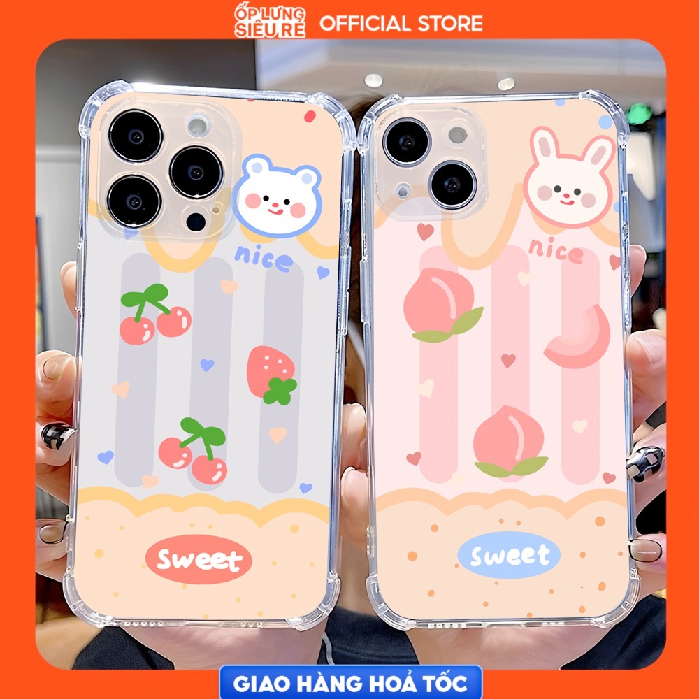 OPPO A18/A57/A60/A3S/F9/A55/A16/F5/Reno 13F/.... CaseFlexible in Nice Bear Shape