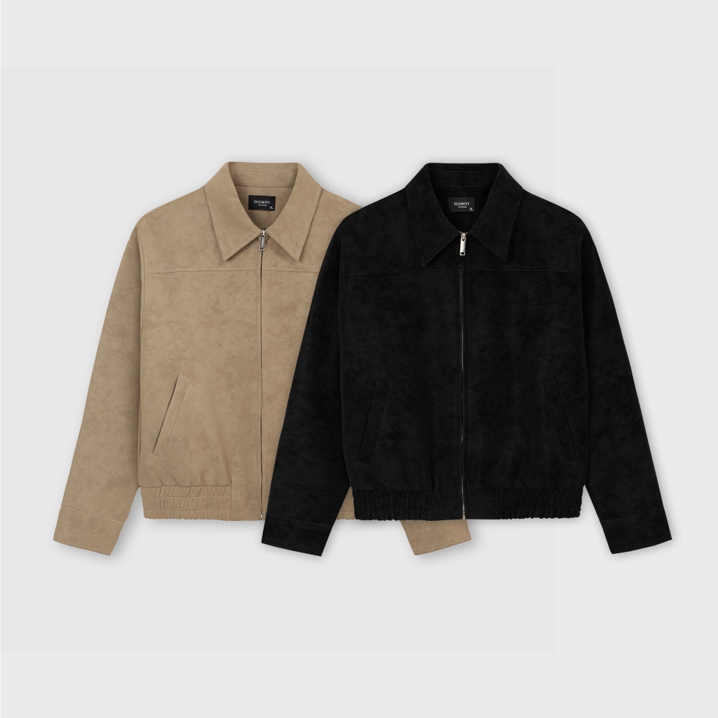 ROWAY เสื้อแจ็คเก็ตหนัง PU หนาคุณภาพสูง | เสื้อแจ็คเก็ตหนัง