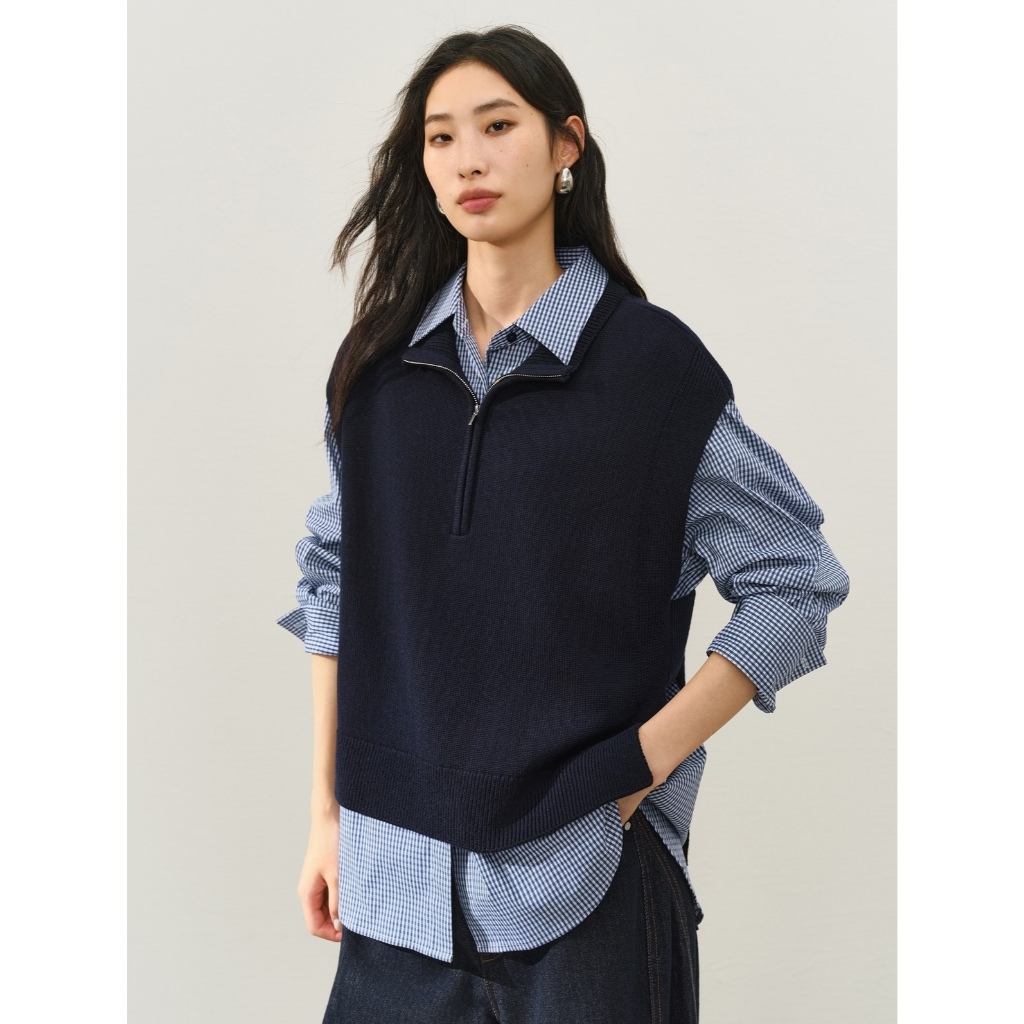 Azura Studio Wool vest Set & เสื้อเชิ้ตลายสก๊อต