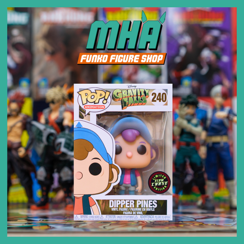 Funko Pop Disney ของแท้ - Gravity Falls : Dipper Pins 240 Chase Limited GITD