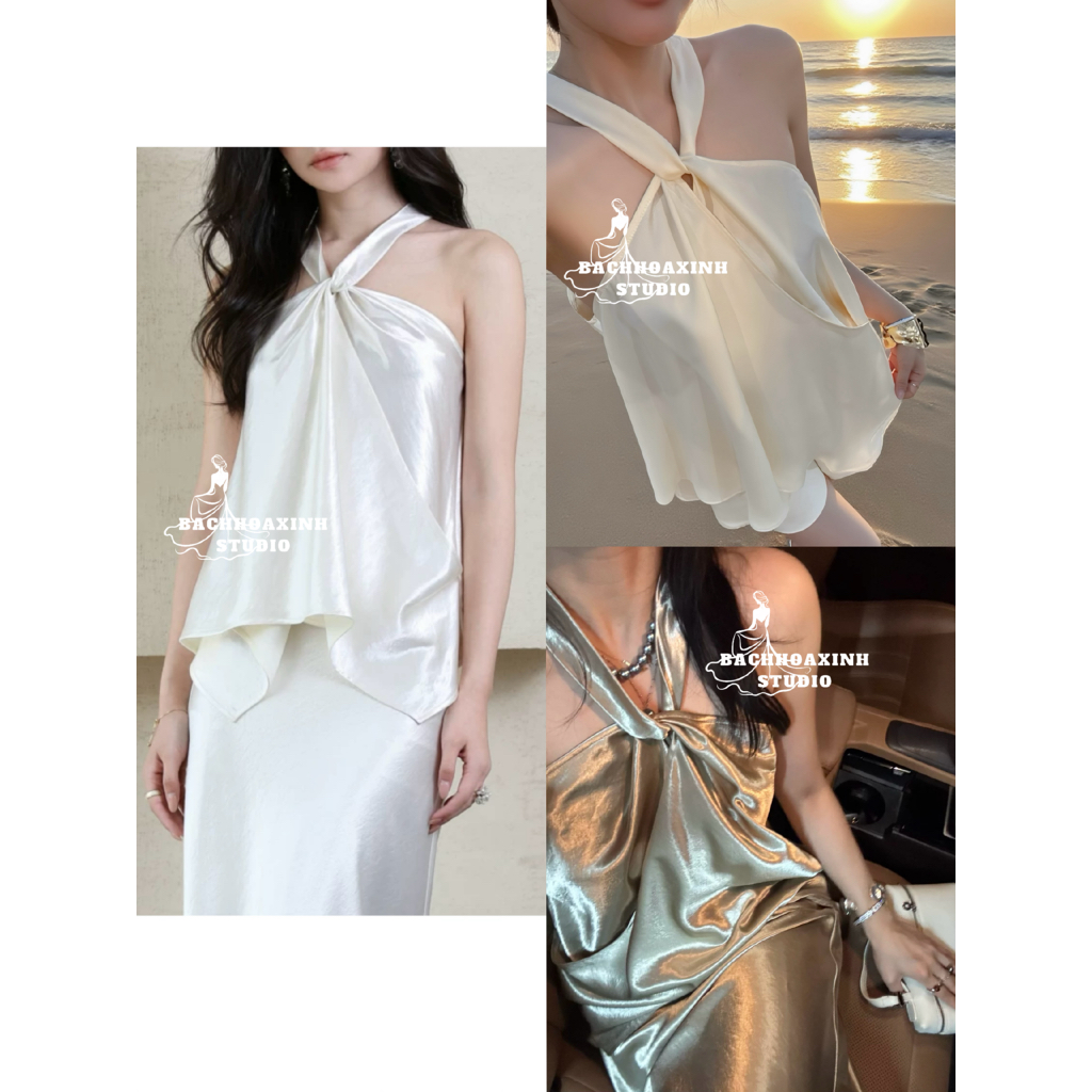 เสื้อไหมพรม คล้องคอ ลายขวาง หรูหรา หรูหรา หรูหรา งานปาร์ตี้