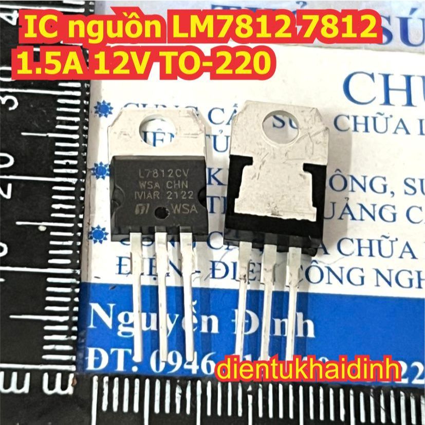 10pcs LM7812 L7812CV 7812 7812A JRC ตัวควบคุมแรงดันไฟฟ้า IC 1.5A 12V TO-220 / TO-220F kde1586