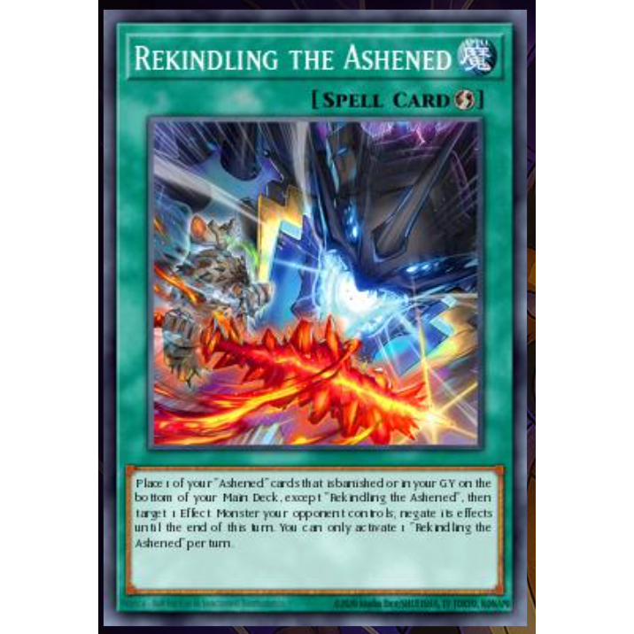YMS - [การ์ด Yugioh] - [TCG-UK] - MP25-EN205 - Rekindling The Ashen - Ultra Rare 1st Edition