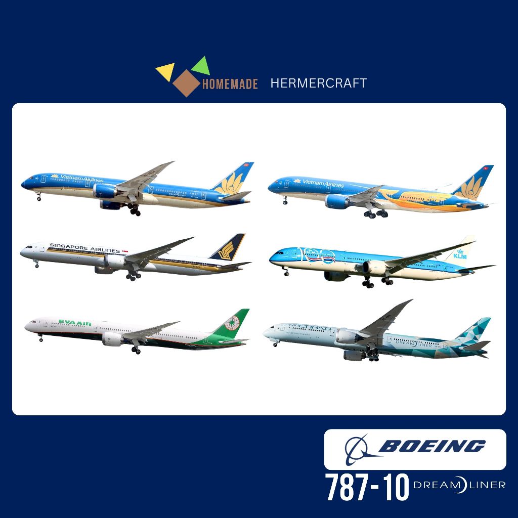 โบอิ้ง 787 ดรีมไลเนอร์ เครื่องบินเพื่อการพาณิชย์ รุ่นปกแข็ง (78-8; 787-9; 787-10)