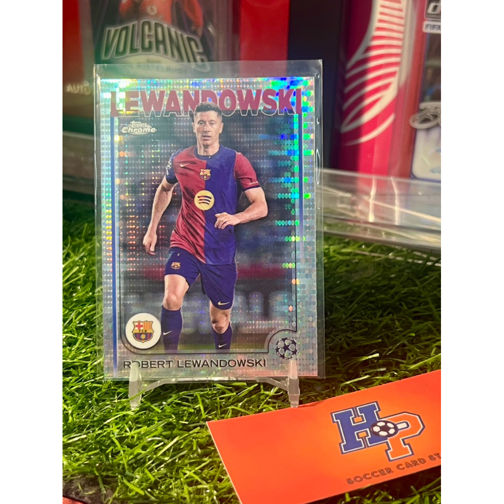 Robert Lewandowski Pulsar Topps Chrome UCL 2024/25 การ์ดฟุตบอล