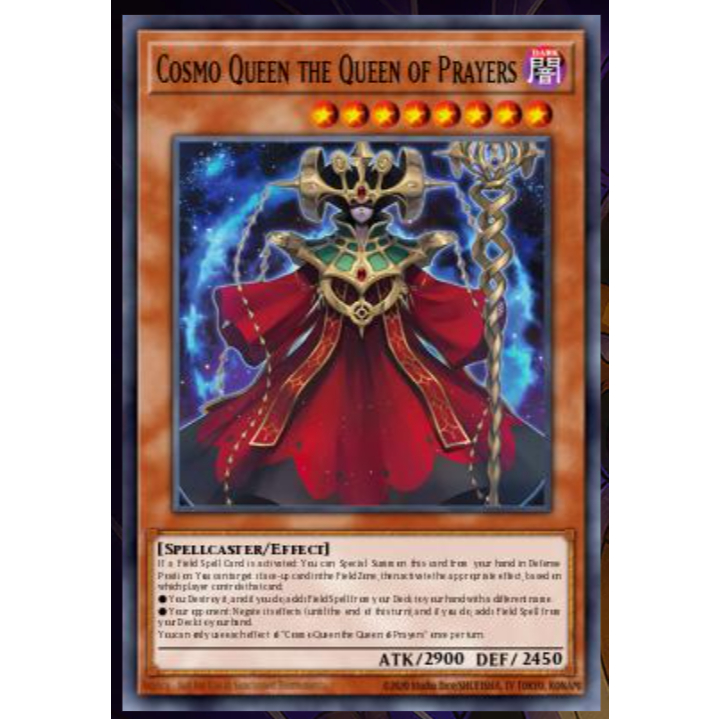 YMS - [การ์ด Yugioh] - [TCG-UK] - MP25-EN218 - Cosmo Queen The Queen Of Prayers - Ultra Rare 1st Edi