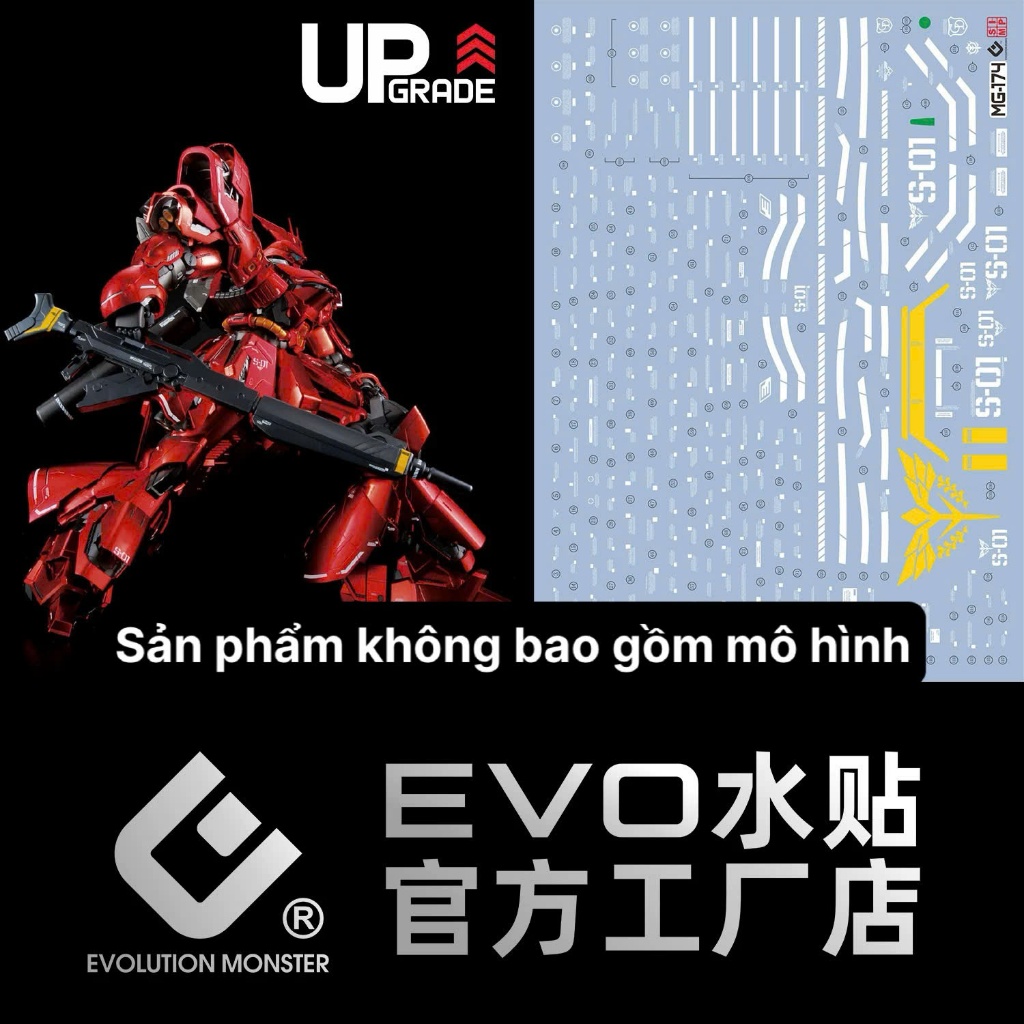 [EVO] MG Sazabi ver Ka รุ่น water Decal/Decal