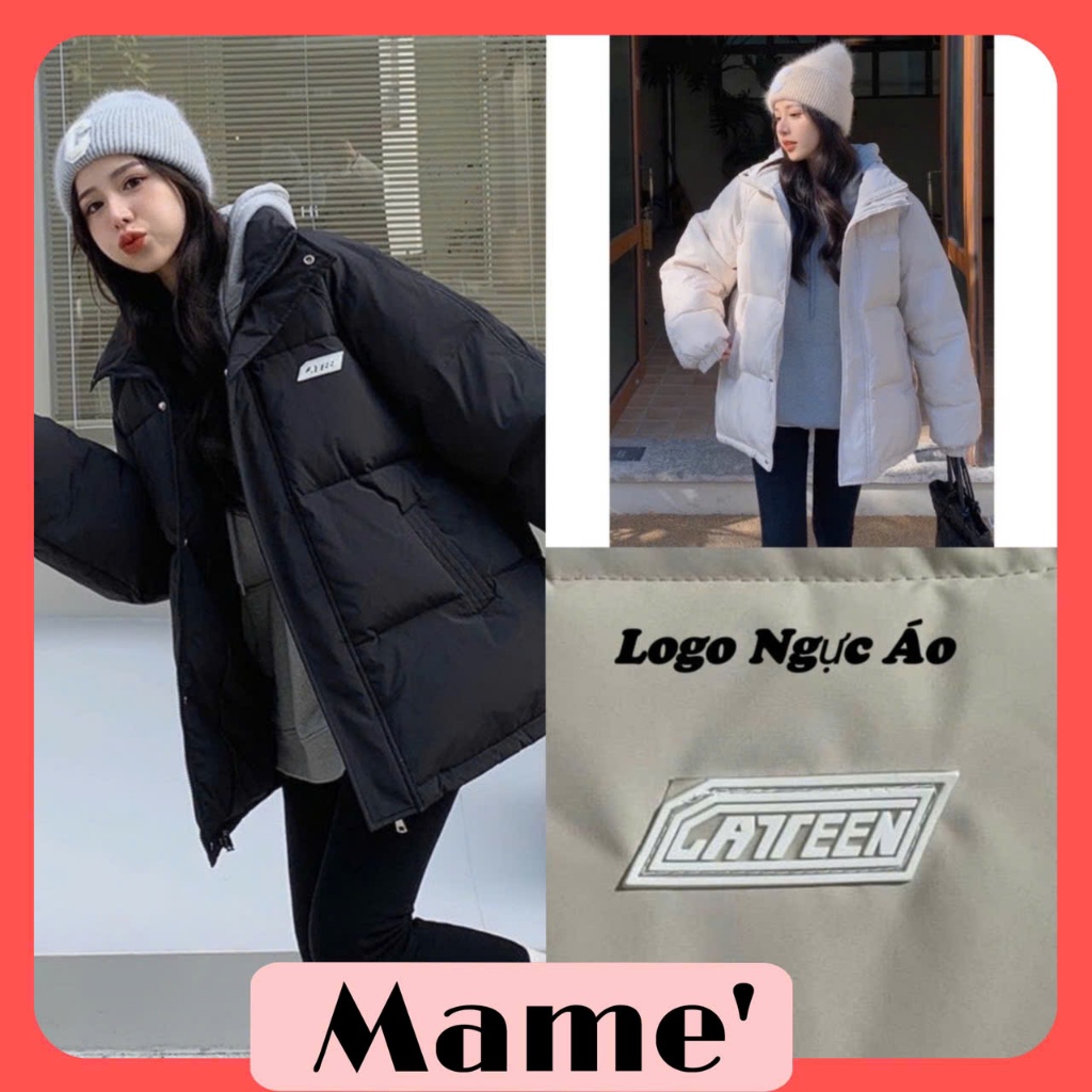 Caten Logo Life Jacket สําหรับผู้ชายและผู้หญิง, Unisex Womens Life Jacket Loose Form Winter Down Jac