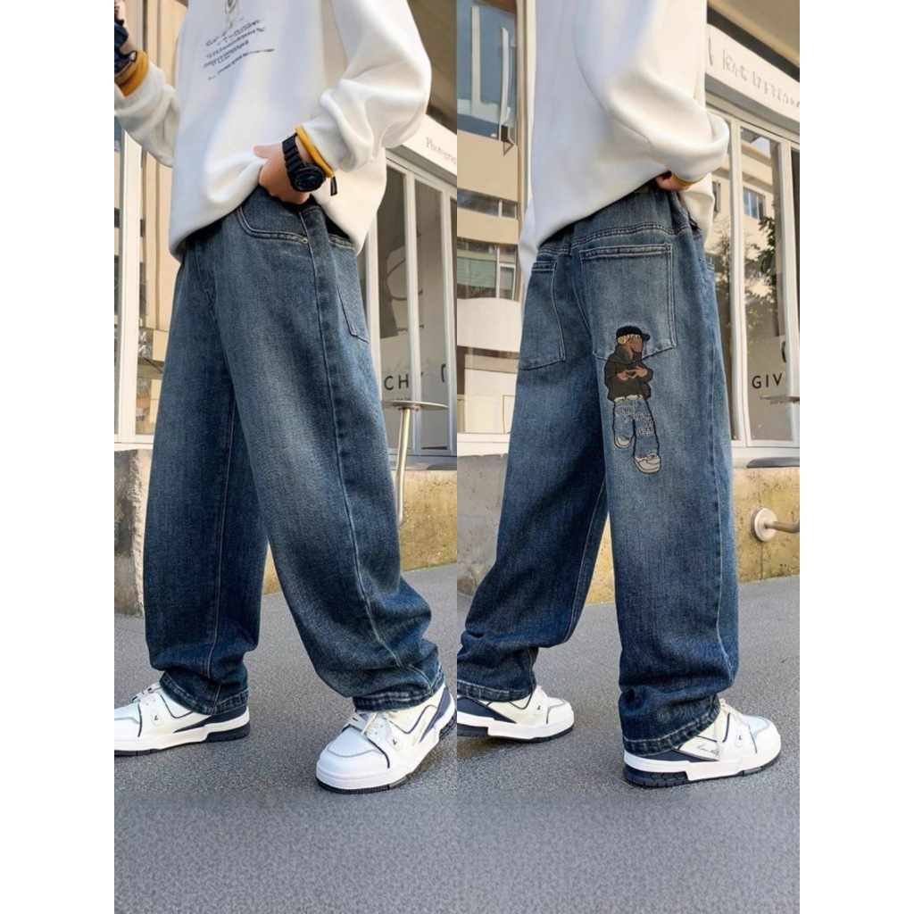 Nanabu Fashion Spring and Autumn Jeans - JB2560 for Boys Korean Style Pants คุณภาพสูง สวยงาม