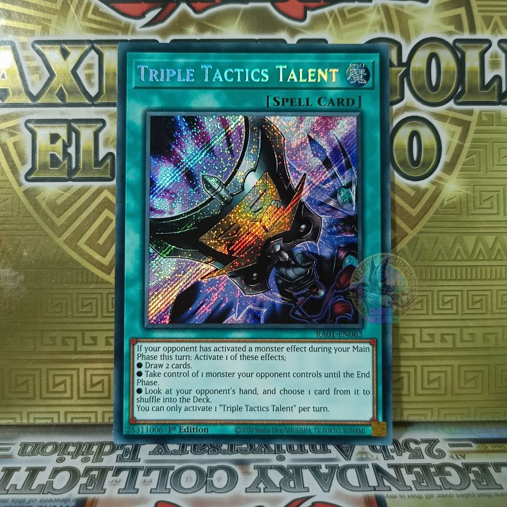 Triple Tactics Talent – RA01-EN063 – Secret Rare [การ์ด Yugioh]