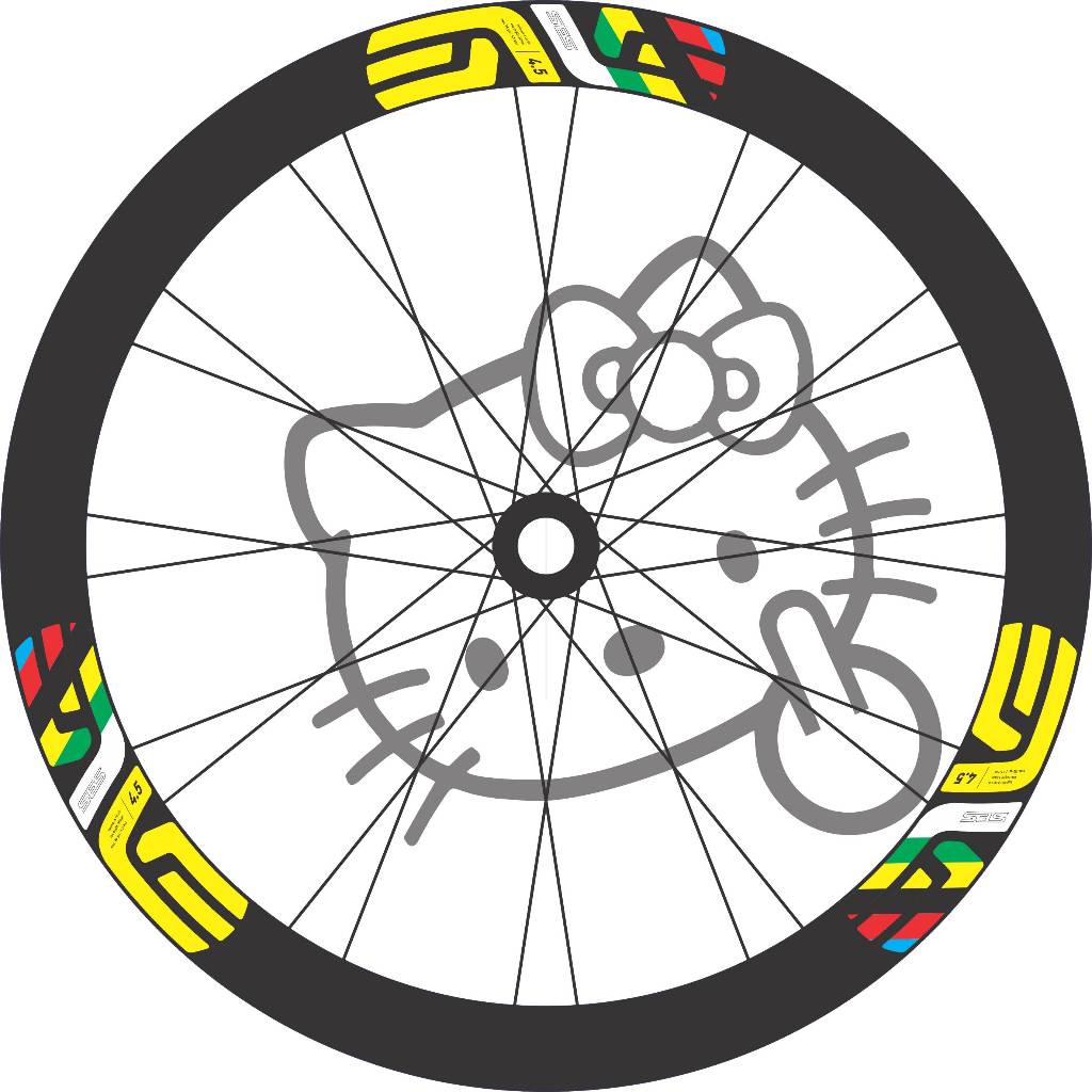 ENVE ESE Tour de France 3-LAYER กันน้ําแสตมป์ตกแต่งจักรยาน (ชุด 12 ชิ้น)