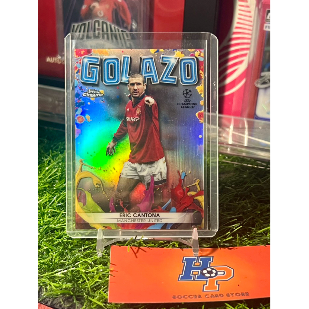 การ์ดฟุตบอล Eric Cantona Golazo Topps Chrome UCL 2021/22