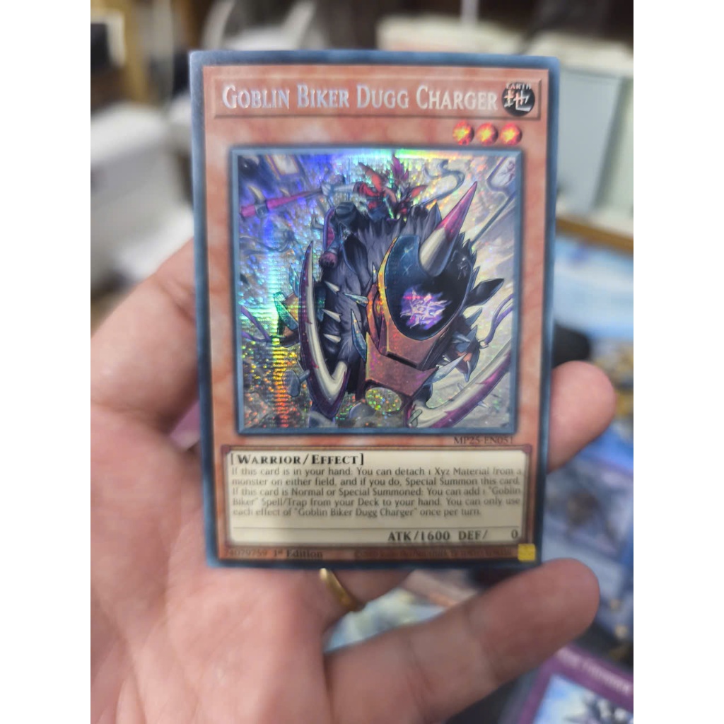 [Yugioh Funny Shop] การ์ด 1 ใบ MP25-EN051 - Goblin Biker Dug Charger - Prismatic Secret Rare
