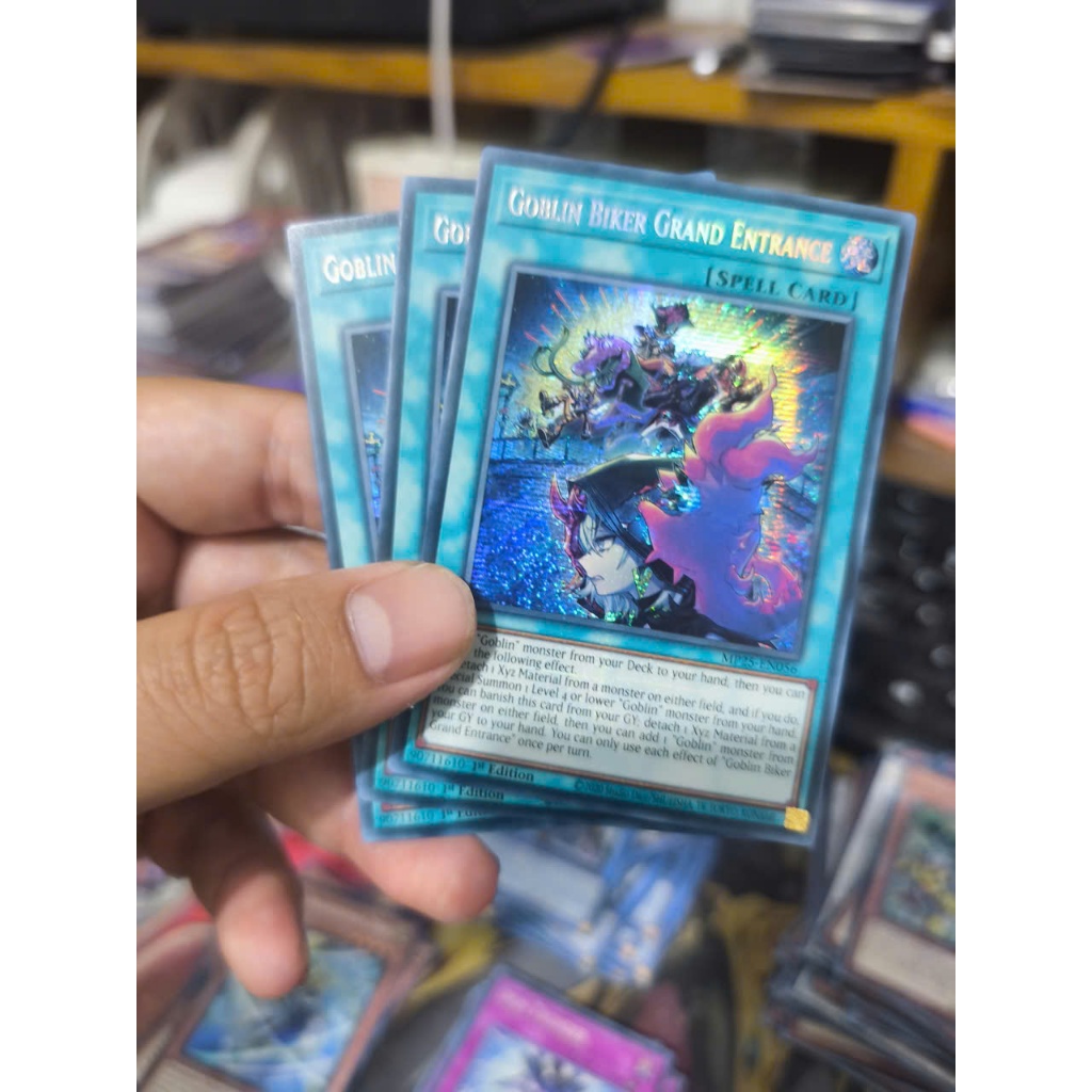 [Yugioh Funny Shop] การ์ด 1 ใบ MP25-EN056 - Goblin Biker Grand Entrance - Prismatic Secret Rare