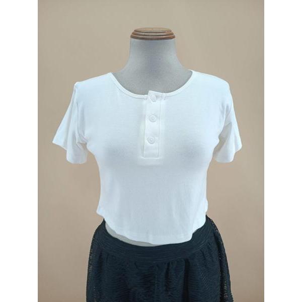 HERA OFFICIAL clearance - เสื้อยืดเสื้อครอป bymo - Size M