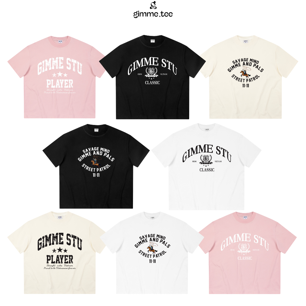[ใหม่] เสื้อยืด Boxy Ver.2 Giemme - BASIC Collection - Premium Cotton 250gsm - Premium Cotton 250gsm 2-Way Cotton - GMBX27