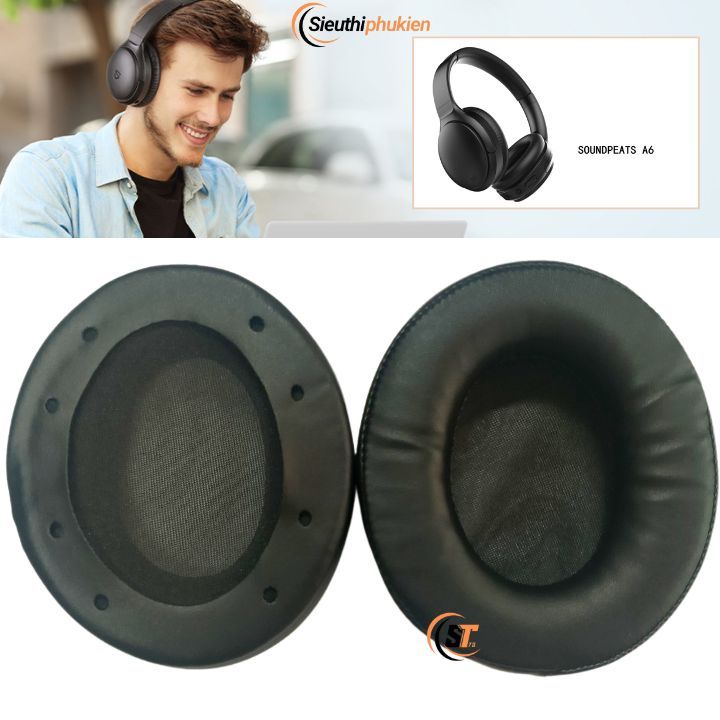 ของแท้ 07595 หนา SoundPEATS A6 Bluetooth Headset ปลอกหมอนอิง - 2 ชิ้น