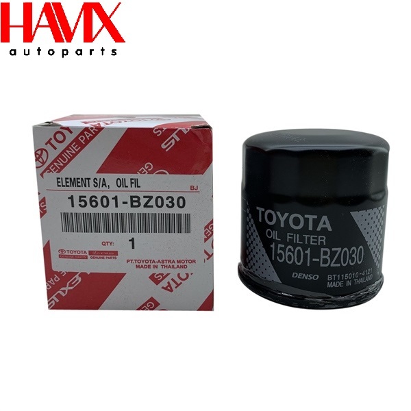 กรองน้ํามันเครื่องสําหรับ Toyota Wigo, Rush, Avanza, Veloz, Raize (รหัส: 15601-BZ030)