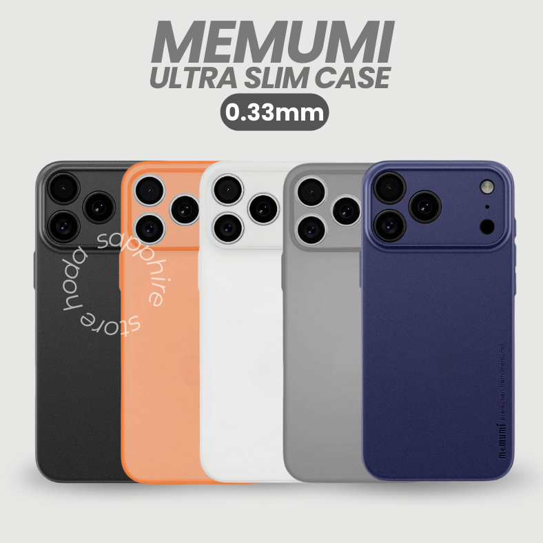 Memumi Ultra Slim Case 0.33mm Ultra Thin Matte Case สําหรับ Iphone 17 Pro Max 16 Plus 15 14 13 12