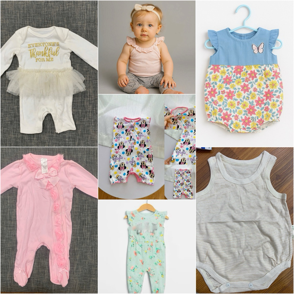 GAP Dis.neyb surplus ปักฤดูร้อนสําหรับเด็กผู้หญิง 0/3m -18/24m X04-033 C4486 L056 C1484 L006 L068 L0