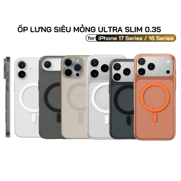 [พร้อม iP 17] เคส SwitchEasy Ultra Slim รองรับการชาร์จแม่เหล็กของแท้สําหรับ iP 17/ 16/ 15/ 14 Series
