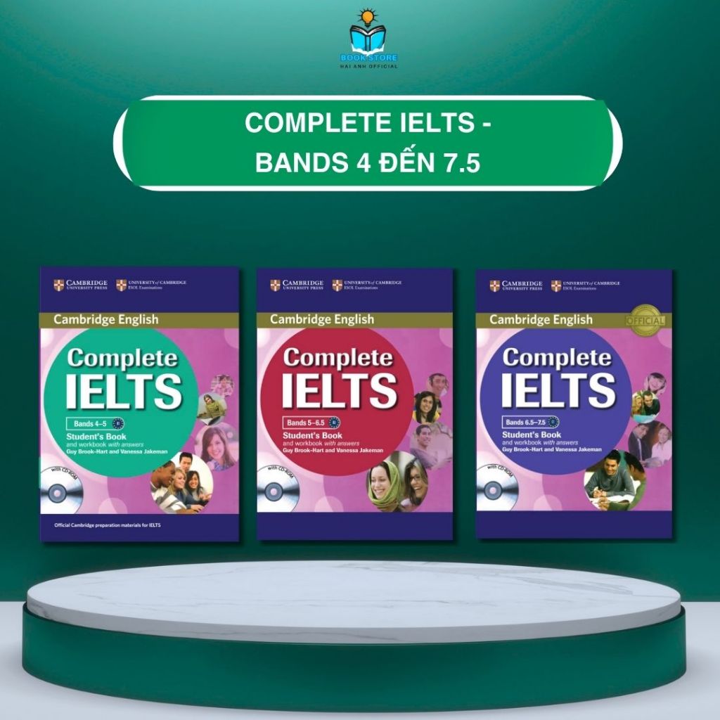 หนังสือภาษาอังกฤษ - ฉบับสมบูรณ์ Ielts (หนังสือนักเรียน + สมุดงานพิมพ์ด้วยกัน) การพิมพ์สีพร้อมไฟล์เสี