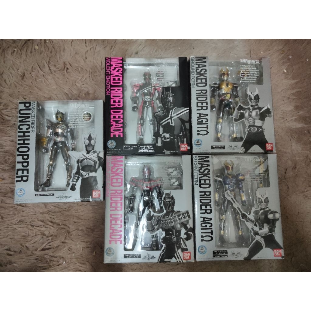 SHFiguarts - Heisei Kamen Rider Decade / Kuuga / Agito / Kabuto Mask Knight Model Toy