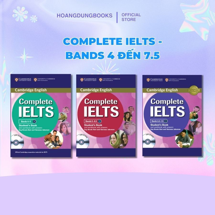 หนังสือภาษาอังกฤษ - ฉบับสมบูรณ์ Ielts (หนังสือนักเรียน+สมุดงาน พิมพ์ด้วยกัน) พิมพ์สี แฟ้มเสียงฟรี พร