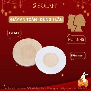 Miếng Dán Ngực Giấy Che Núm Thâm SOLAH Dùng 1 Lần Cho Nam Nữ Có Đệm Núm Gel Dính Chắc Chắn NP03