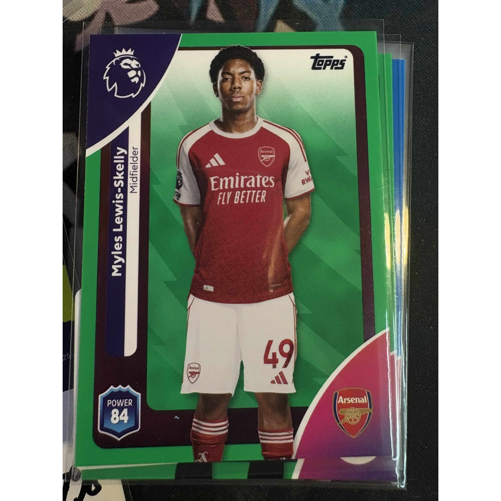 การ์ดฟุตบอล M799 Myles Lewis-Skelly Arsenal Topps EPL 2025/26