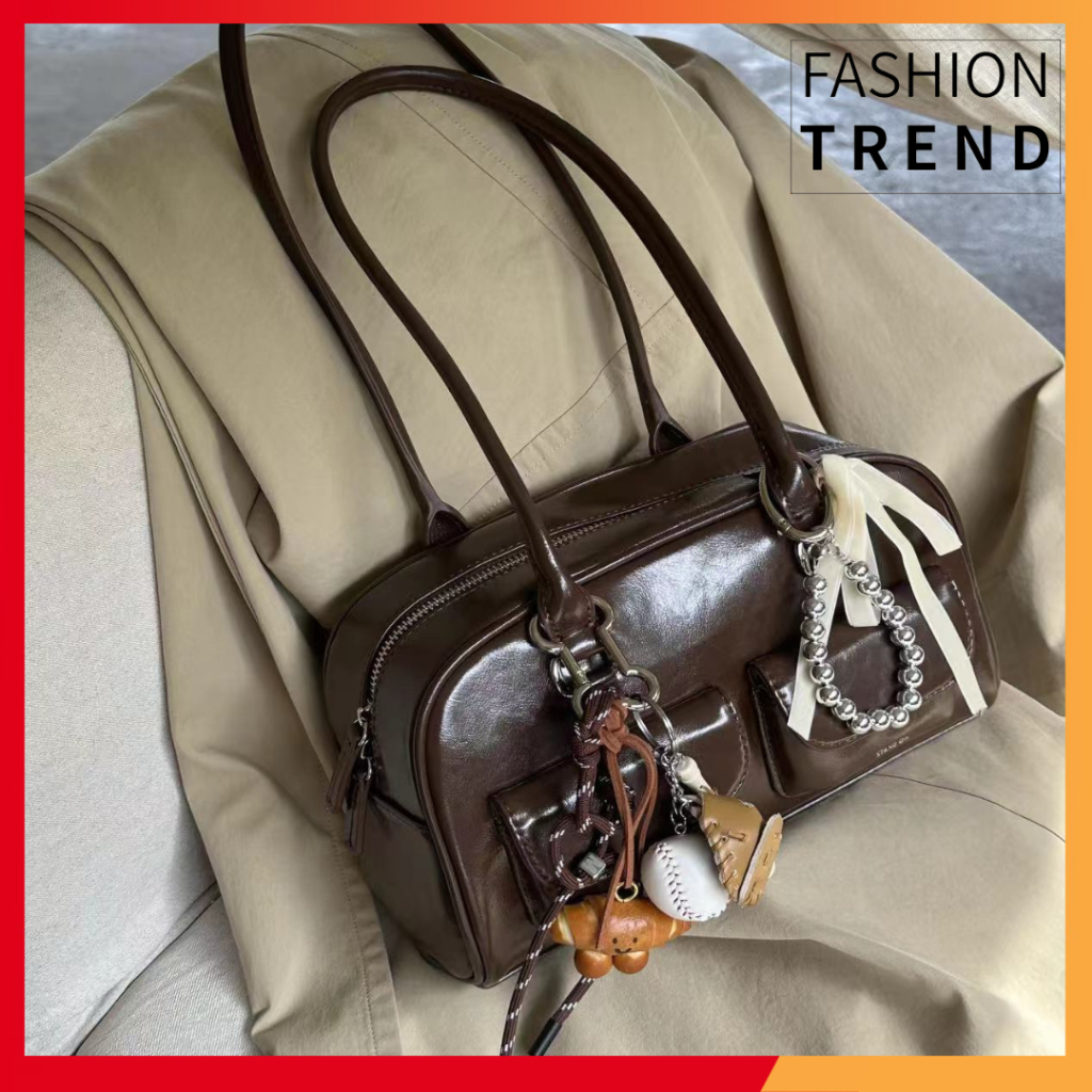 AVAMA T67 กระเป๋าสะพายข้างหนัง PU นุ่มสไตล์เกาหลี