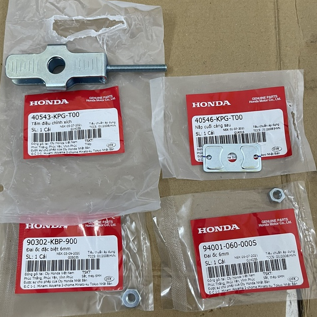 อนาคต led 125 อนาคตไขมัน 125 ชามโซ่รถยนต์ 40543KPG 40546KPG 90302KBP900 94001060000สสส