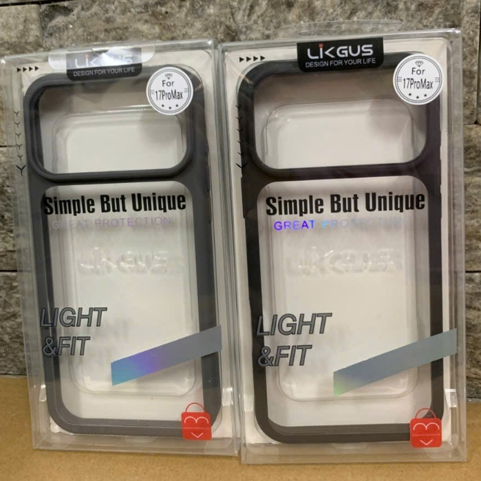 เคส IPhone 17 pro max / 17 / 16 pro max / 16 Plus / 16 Pro / 16 Pro max - เคส Likgus กันกระแทก ขอบสี