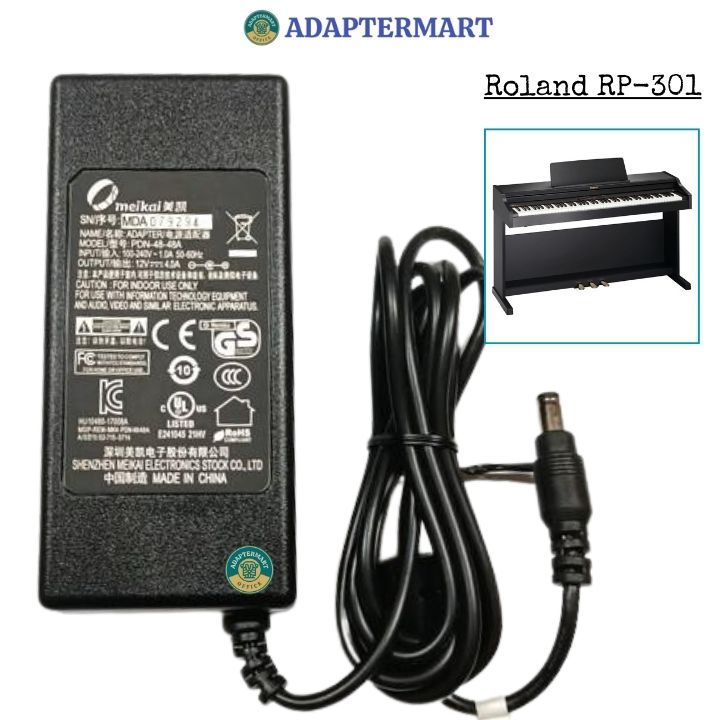 สายไฟแท้สําหรับ Roland RP 301 / Rp-301 / RP301 / RP-301R เปียโนไฟฟ้า