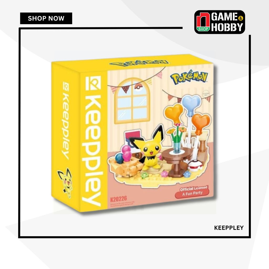 Keeppley Lovely Pokemon Days - Pichu A Fun Party - สินค้าของแท้ Keeppley