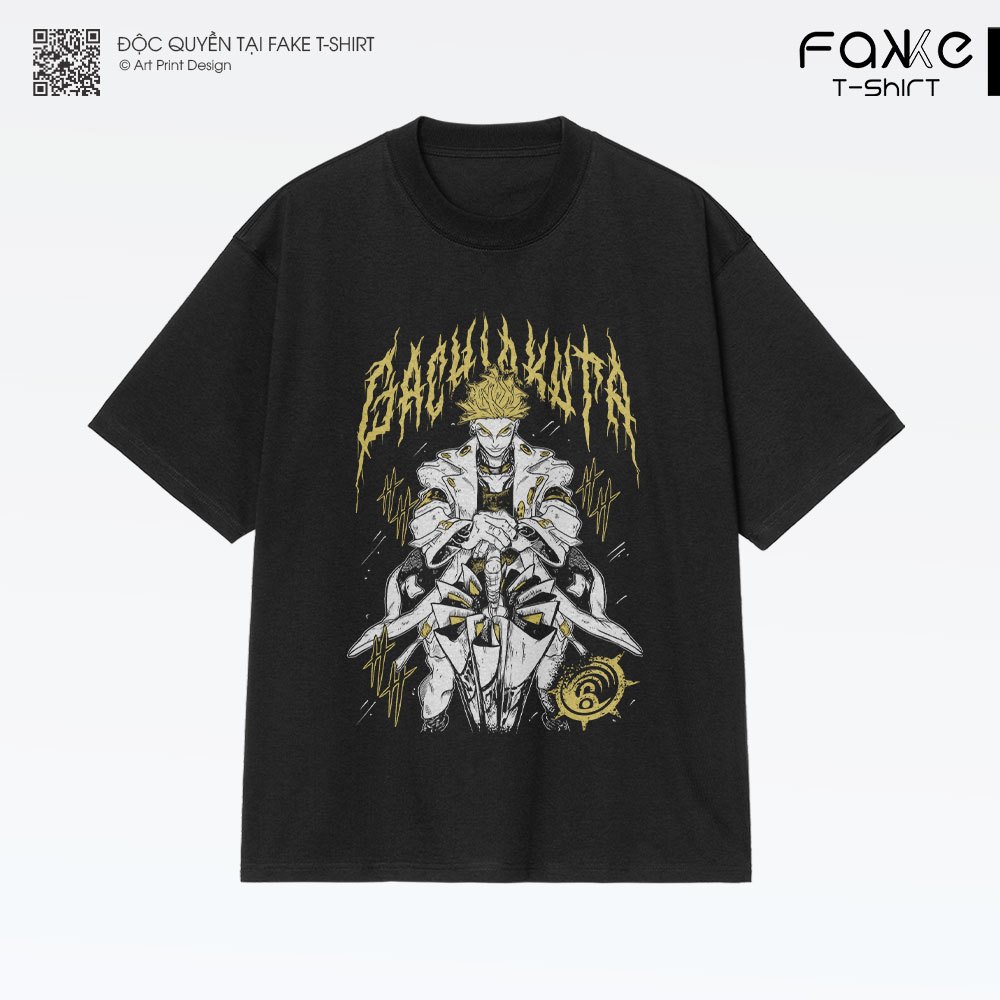 เสื้อยืดแขนสั้นผ้าฝ้าย 100% สําหรับผู้ใหญ่ Gachiakuta Enjin Art ขนาดใหญ่