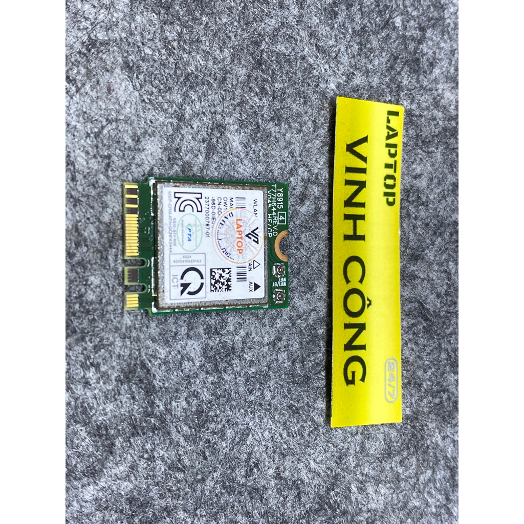 การ์ด Wifi สําหรับ Dell Latitude 7390 Laptop รุ่น QCNFA344A ถอดประกอบ