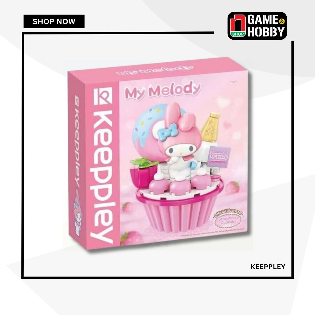 Keeppley Sanrio Strawberry Cupcake My Melody - ผลิตภัณฑ์ Keeppley ของแท้