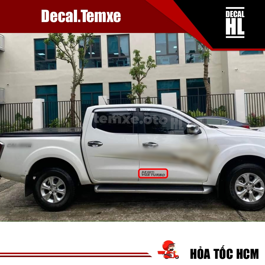 สติ๊กเกอร์ 2.5 VGS Turbo ข้าง Navara