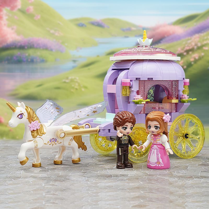 KEEPLAY 32025 – ชุดปริศนารถ Unicorn Carriage Princess – ประกอบของเล่นสําหรับเด็กผู้หญิง