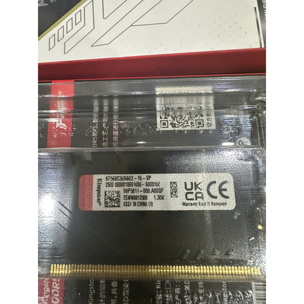 Kingston Fury Beast Black PC Ram 16GB 5600MHz DDR5 KF556C40BB-16. สําหรับเครื่องตั้งโต๊ะ