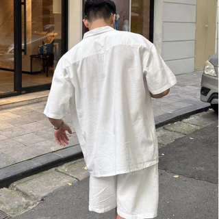 Halley Shirt Mens Clothing Set Summer Beach 2026 Made of High Quality Linen with Cool Form J45