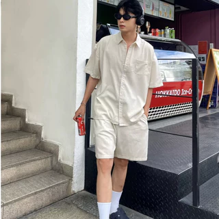 Halley Shirt Mens Clothing Set Summer Beach 2026 Made of High Quality Linen with Cool Form J45